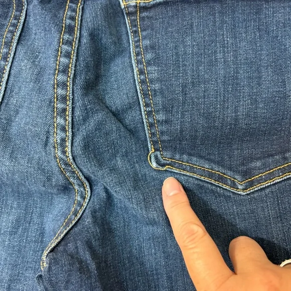 Free People Jeans Straight Leg Dark Wash 61855-16515125 Size 28 - Picture 8 of 14